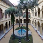 patio interior de las palmeras, Casa Rosada