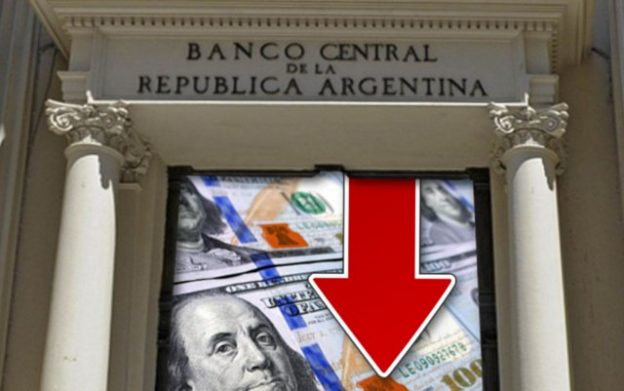 Bajan reservas del BCRA